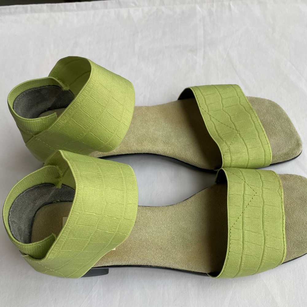 Lime Green Women’s Two-Strap Sandals
